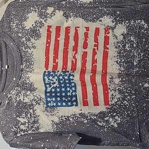 American Flag Patriotic Short Sleeve Shirt 4th of July 🎆